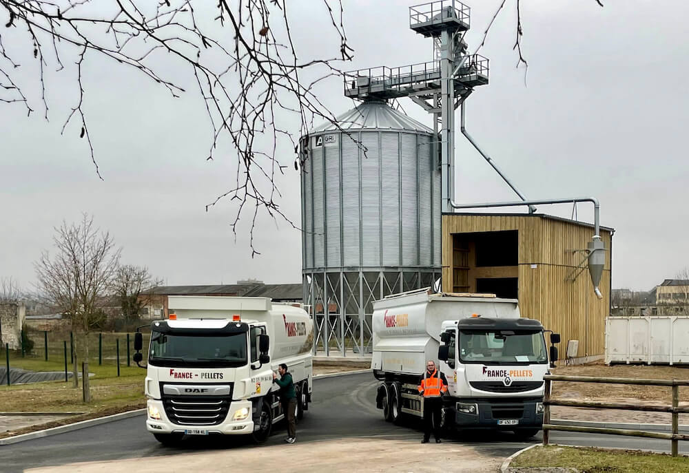 distribution de pellets silo stockage pellet pellets granulés granulé granules granule silos france pellets vrac camion présentation agriconsult